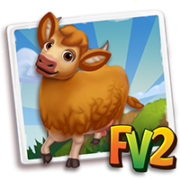 Cowsmall Adult Akaushy, , Bert just raised a Prized Akaushy Mini Cow!, Bert has finished training his Prized Akaushy Mini Cow in FarmVille 2! Grab an extra milk to feed new baby animals!