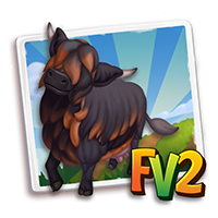 Cowsmall Adult Highlandhugh, , Jan har lige opdrættet Hugh-højlandsdværgko!, Jan har fodret Hugh-højlandsdværgko i FarmVille 2! Snup en ekstra sutteflaske, så du kan fodre dine egne dyreunger!