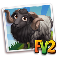 Ram Adult Gotland, , Pam just raised a Gotland Ram to an adult!, Pam has finished feeding her Gotland Ram in FarmVille 2! Grab an extra baby bottle to feed your own baby animals!