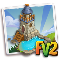 Seasonaldecoration V24 B, , Denise just upgraded her Backyard Lighthouse!, Denise has collected enough Autumn Lanterns for an awesome reward!